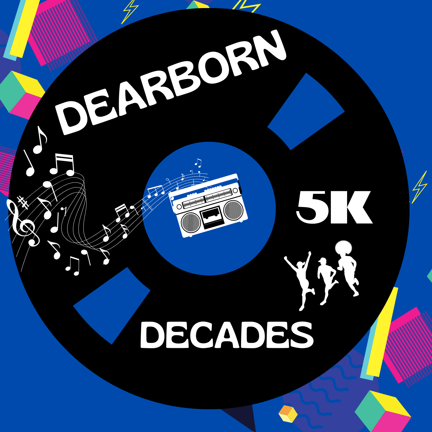Dearborn Decades 5K logo on RaceRaves