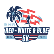 Red, White & Blue 5K logo on RaceRaves