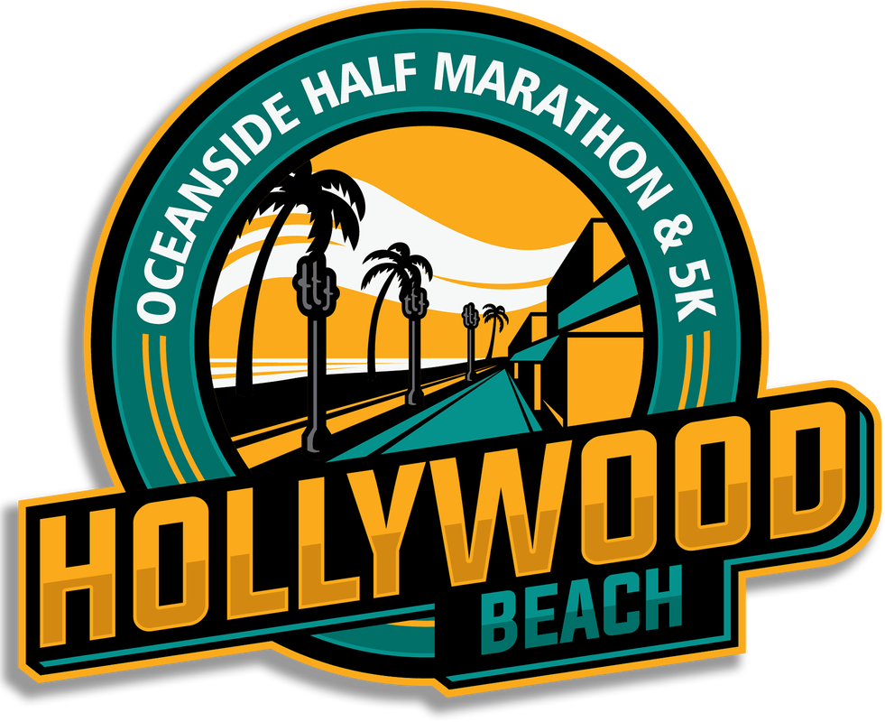 Hollywood Beach Oceanside Half Marathon & 5K logo on RaceRaves