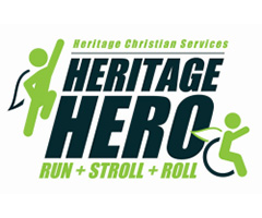Heritage Hero Run + Stroll + Roll Rochester logo on RaceRaves