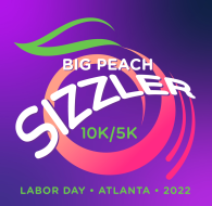 Big Peach Sizzler 10K & 5K logo on RaceRaves