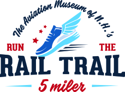 Aviation Museum of New Hampshire Run the Rail Trail 5 Miler logo on RaceRaves