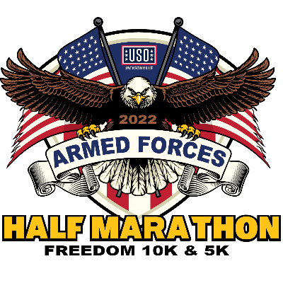 USO Armed Forces Half Marathon and Freedom 5K & 10K logo on RaceRaves