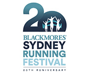 Blackmores Sydney Running Festival 20th anniversary logo