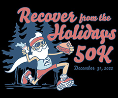 Recover from the Holidays 50K logo on RaceRaves