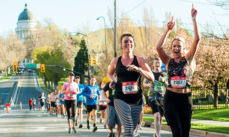 Salt Lake City Marathon runners