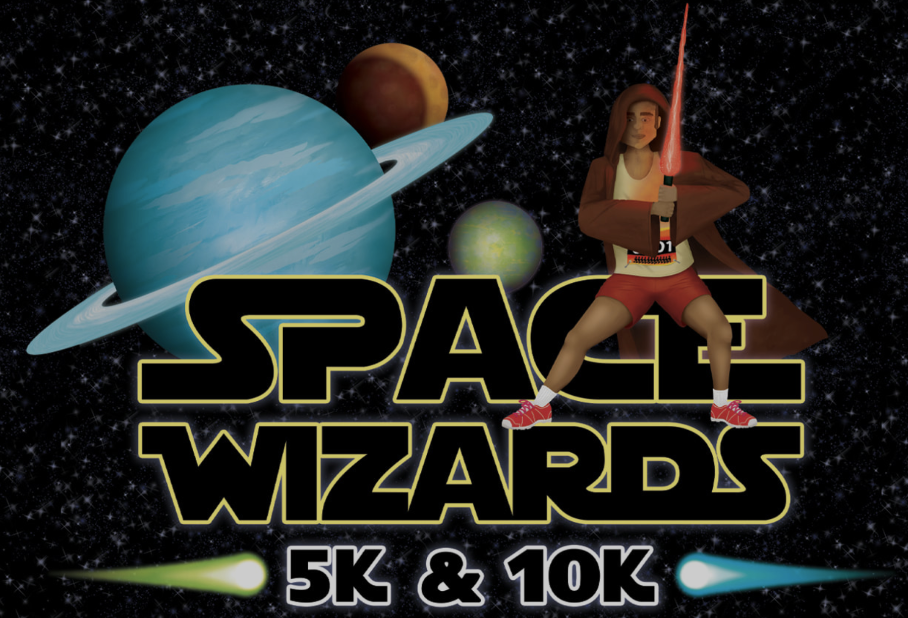 Space Wizards 5K & 10K logo on RaceRaves