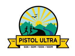 The Pistol Ultra & Pistol Creek Marathon logo on RaceRaves