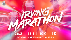 Irving Marathon logo on RaceRaves