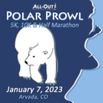 All-Out Polar Prowl Half Marathon logo on RaceRaves