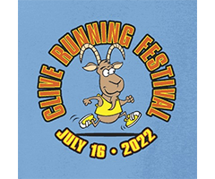 Clive Running Festival logo on RaceRaves