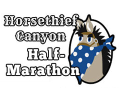Horsethief Canyon Half Marathon logo on RaceRaves