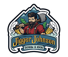 Jigger Johnson 50 Mile, 100K & 100 Mile logo on RaceRaves