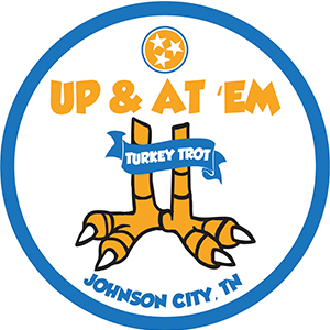 Johnson City Up & At Em Turkey Trot logo on RaceRaves
