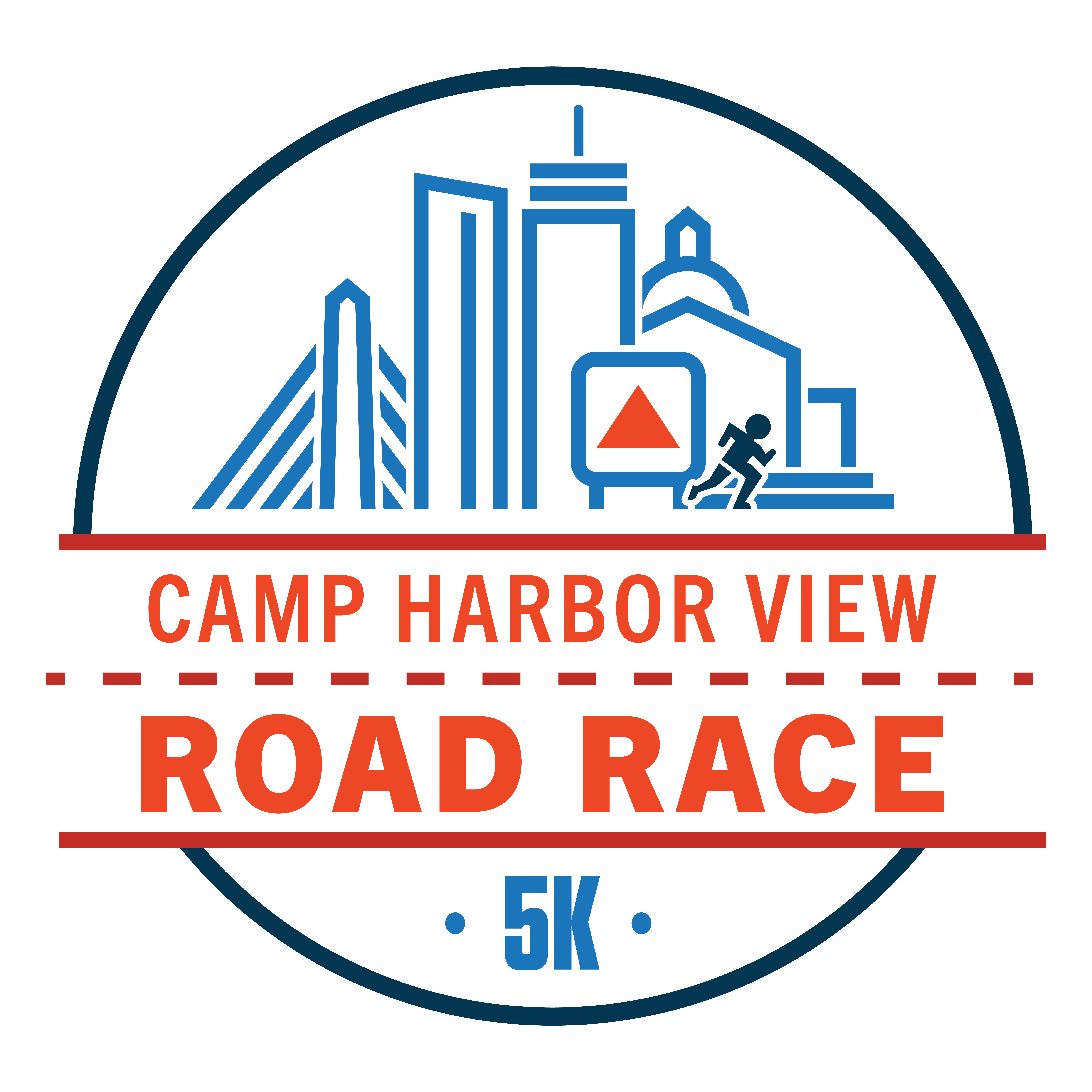 Camp Harbor View Road Race 5K logo on RaceRaves