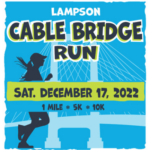 Lampson Cable Bridge Run logo on RaceRaves