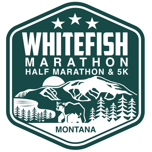 Whitefish Marathon, Half Marathon & 5K logo on RaceRaves