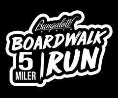 Bungalow Beach Boardwalk 5 Miler logo on RaceRaves