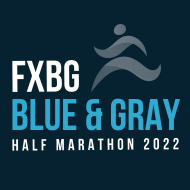 Fredericksburg Blue and Gray Half Marathon logo on RaceRaves