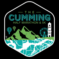 Cumming Half Marathon & 5K logo on RaceRaves