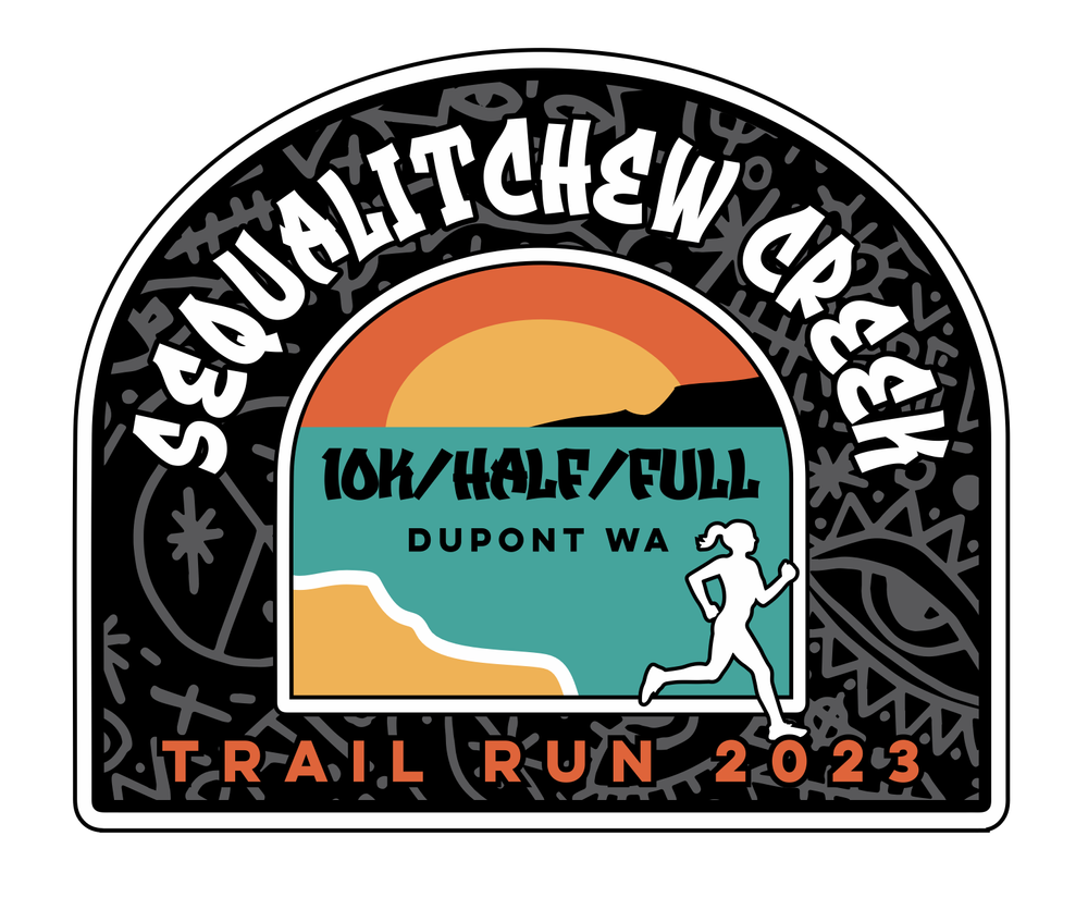 Sequalitchew Creek Trail Races logo on RaceRaves