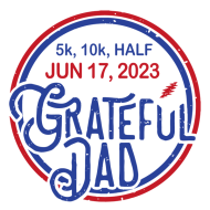 Grateful Dad Half Marathon logo on RaceRaves