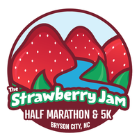 Strawberry Jam Half Marathon & 5K logo on RaceRaves