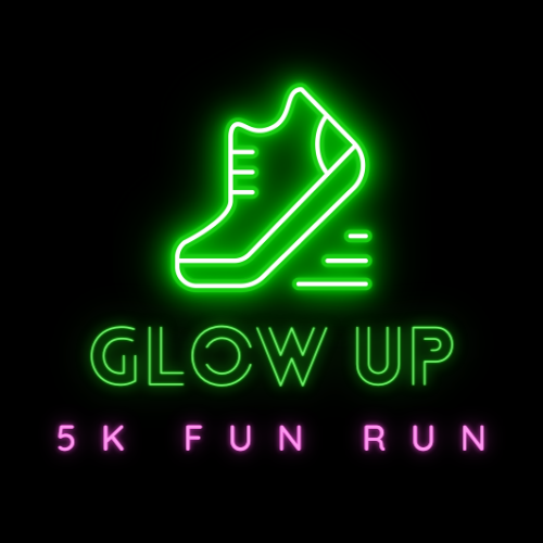 Glow Up 5K Fun Run logo on RaceRaves