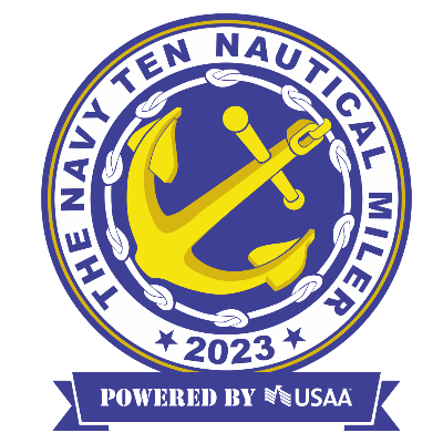 Navy Ten Nautical Miler logo on RaceRaves