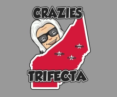 Crazies Trifecta logo on RaceRaves