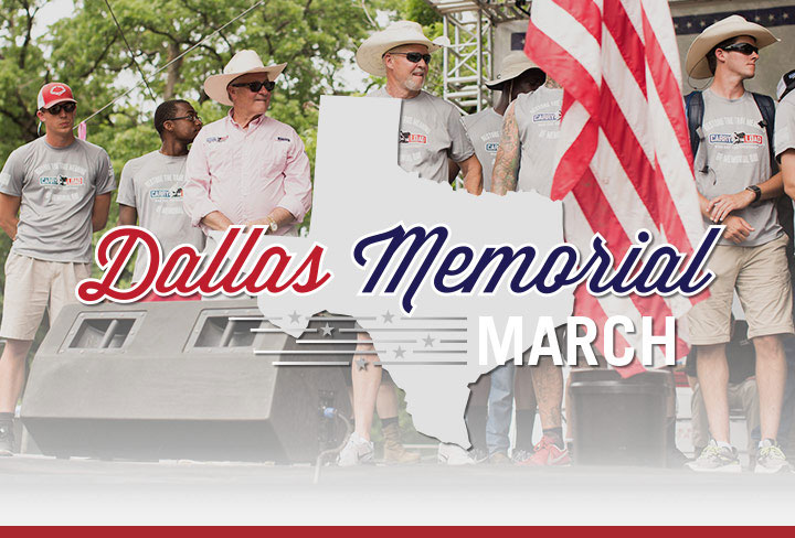 Dallas Memorial March logo on RaceRaves