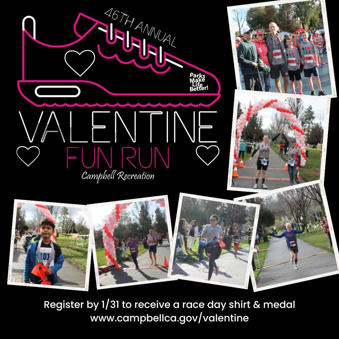 Campbell Valentine Fun Run logo on RaceRaves