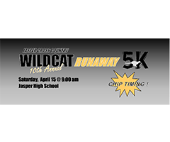 Wildcat Runaway 5K logo on RaceRaves