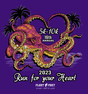 Fleet Feet Run for Your Heart 5K & 10K logo on RaceRaves