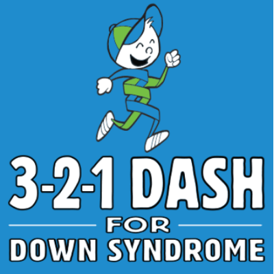 3-2-1 Dash for Down Syndrome logo on RaceRaves