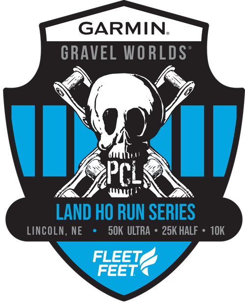 Garmin Gravel Worlds Land Ho Run Series logo on RaceRaves