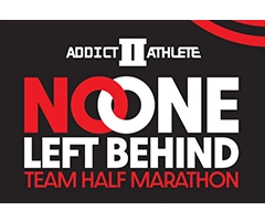 No One Left Behind Team Half Marathon logo on RaceRaves