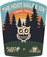 Hoot Half Marathon & 10K Trail Race logo on RaceRaves