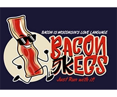 Bacon and Beer – Bacon5Kegs logo on RaceRaves