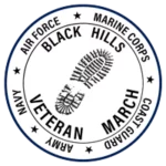 Black Hills Veteran March and Marathon logo on RaceRaves