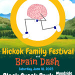 Hickok Family Festival and Brain Dash logo on RaceRaves