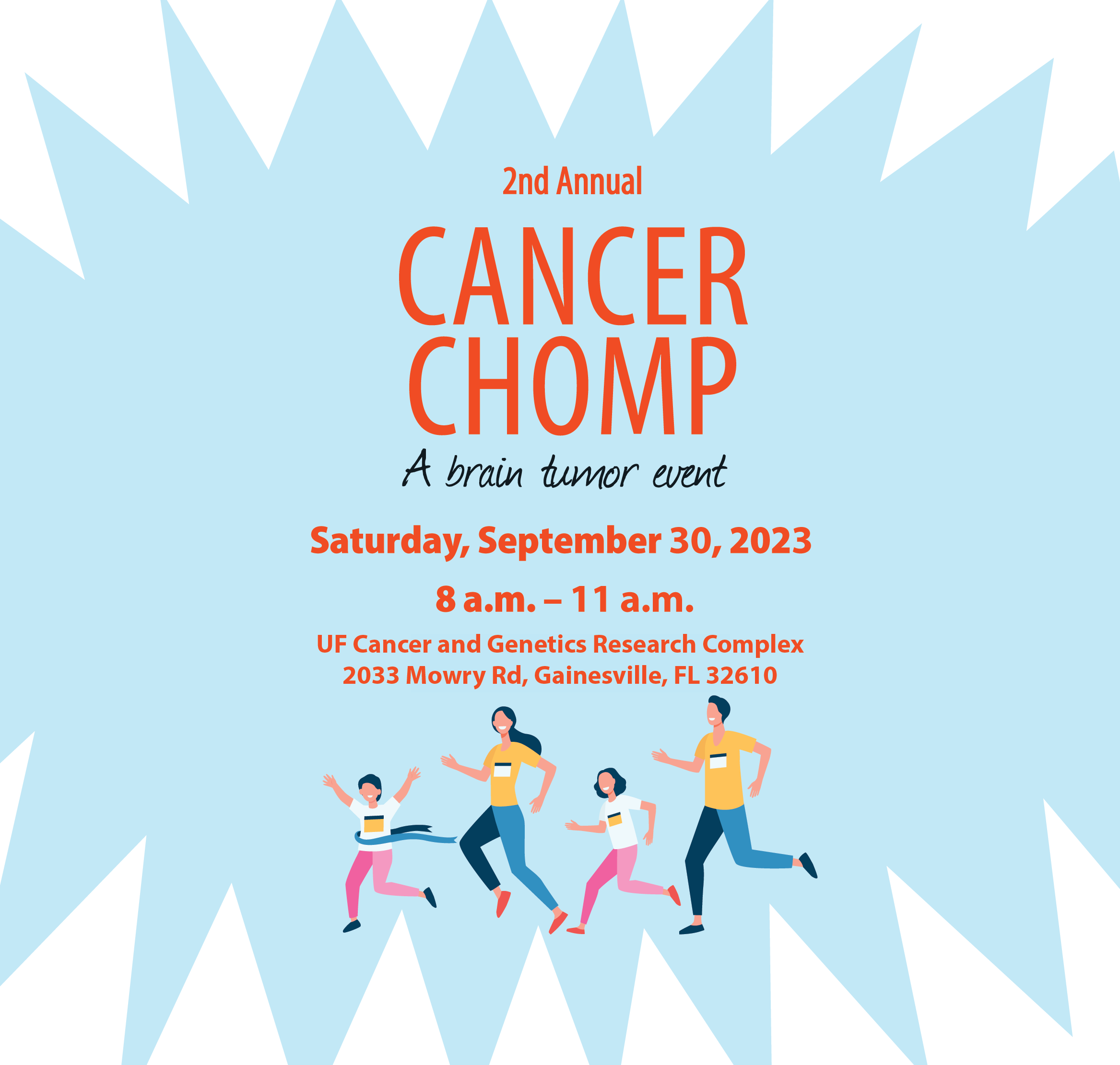 Cancer Chomp 5K logo on RaceRaves