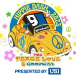Hippie Dash for Peace Love & Goodwill logo on RaceRaves