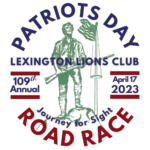 Lexington Lions Club Patriots Day 5 Mile Road Race logo on RaceRaves