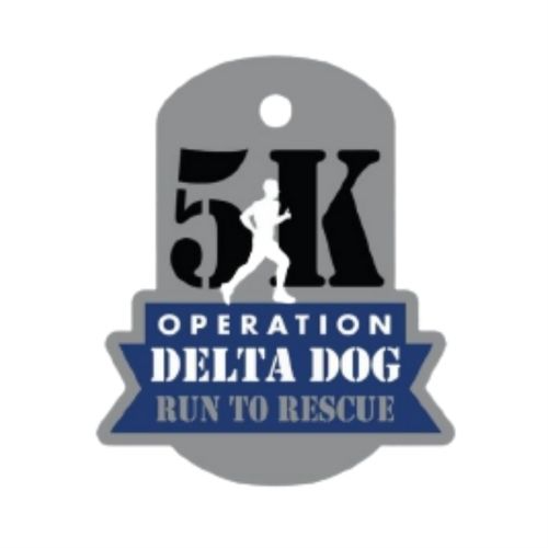 Operation Delta Dog Run to Rescue 5K logo on RaceRaves