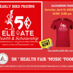 Elevate Health & Scholarship 5K logo on RaceRaves