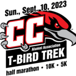 Casper College T-Bird Trek Half Marathon logo on RaceRaves