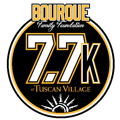 Bourque 7.7K at Tuscan Village logo on RaceRaves