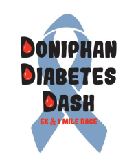 Doniphan Diabetes Dash logo on RaceRaves