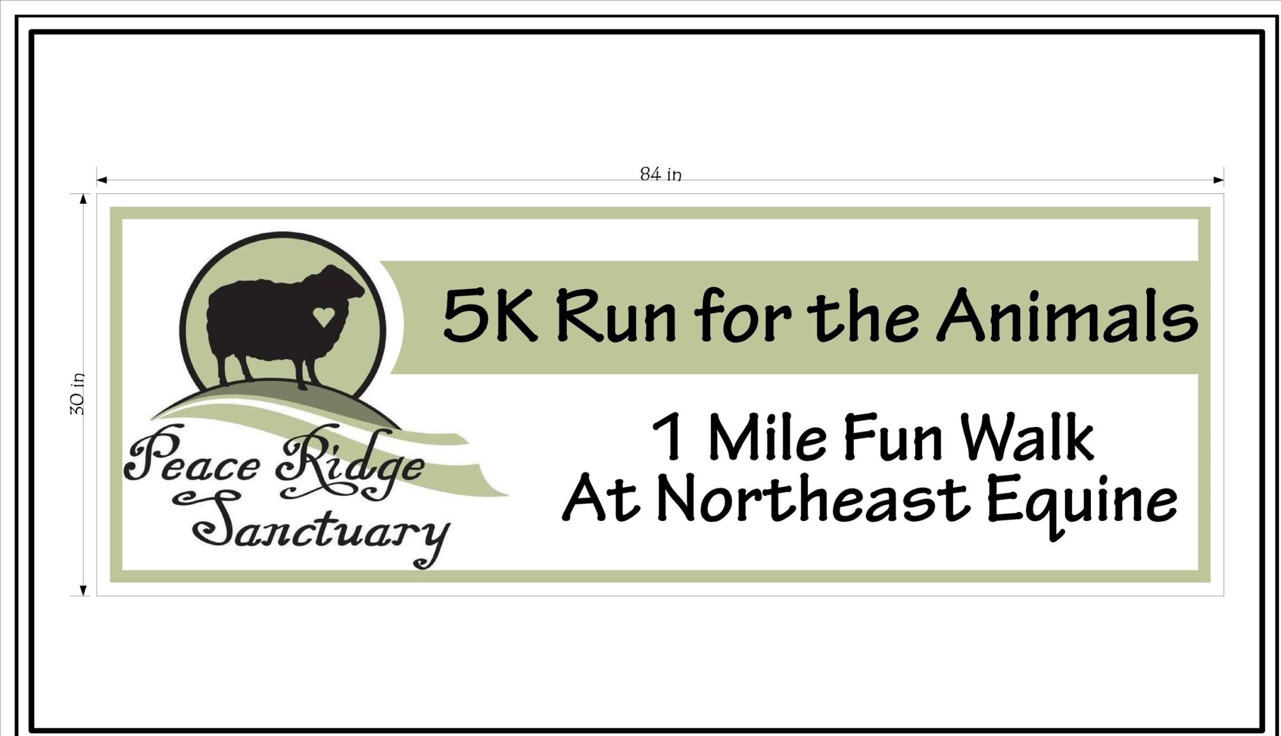 Peace Ridge Sanctuary 5K Run for the Animals logo on RaceRaves